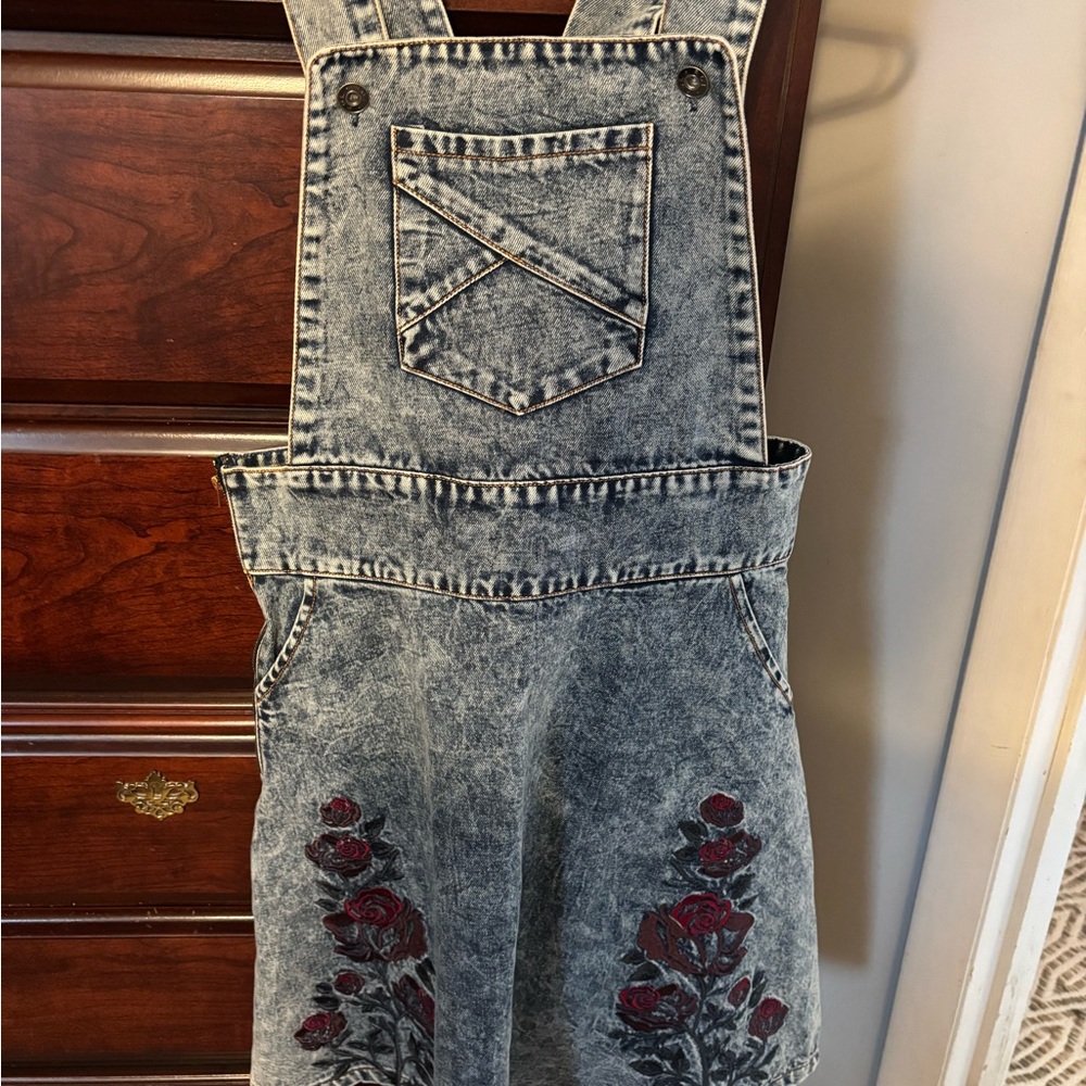 POL new without tag.  Denim overall dress